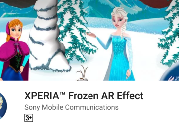 AR effect Frozen 1